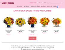 Tablet Screenshot of morellflowersmiami.com